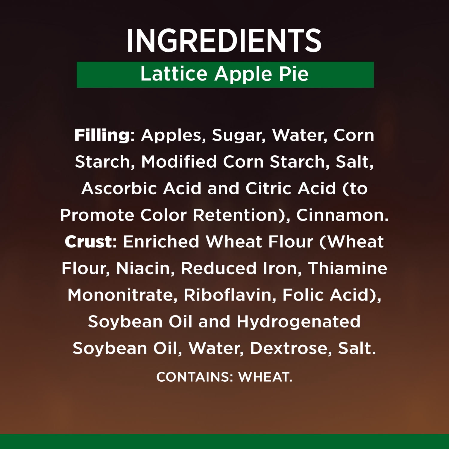 Marie Callender's Lattice Apple Pie, Ready to Bake Frozen Dessert, 42 oz.