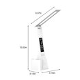 thumbnail image 3 of Desk Lamps New Led Electronic Clock Desk Lamp,Foldable Rechargeable Reading Lamp,3 Grades of Colour Temperature Adjustment,Infinitely Dimmable,Desk Lamp with Temperatu, 3 of 9