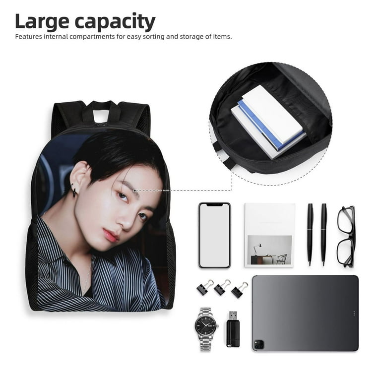 Kpop BTS Backpack Bookbag Casual Daypack Travel Backpacks for Work