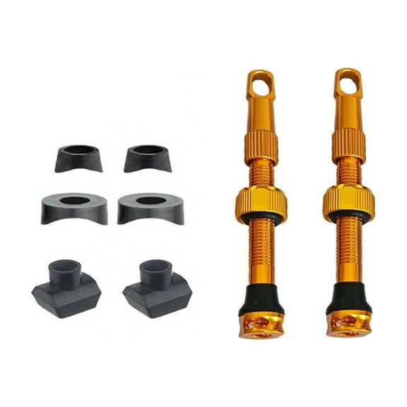 LUVCLS 44mm Presta Tubeless Valve Stems, 8-Pack Aluminum Alloy Side-Vent Design with Replaceable Cores for Road, Mountain and Gravel Bikes