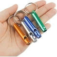 thumbnail image 2 of 12 Loud Safety Whistles with Keychain - Durable Aluminum Survival Whistle for Outdoor Activities & Emergency Signaling, 2 of 6