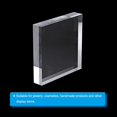 thumbnail image 3 of AVEKI 4"x4"x0.8" Jewelry Display Riser, Polished Acrylic Cube Display Stand Block Collection Showcase Ring Holder Square, Clear 0601M, 3 of 5