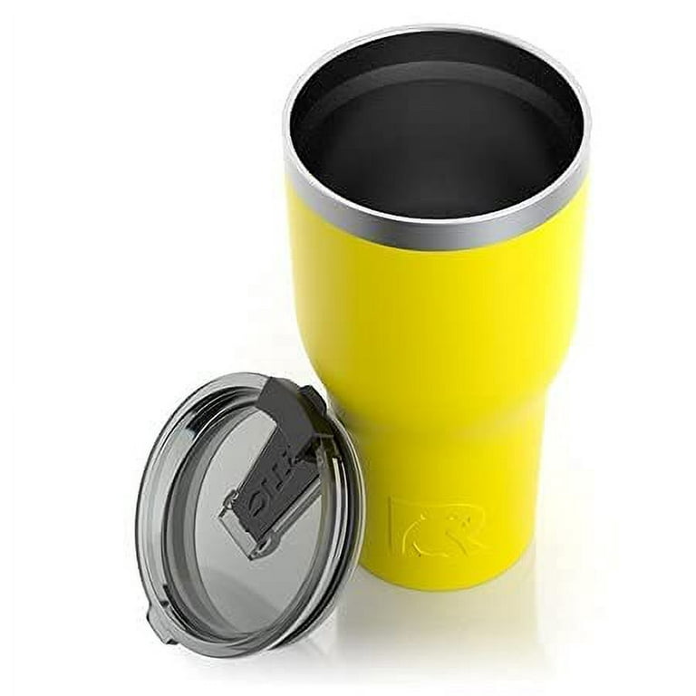 RTIC 20 oz Insulated Tumbler Stainless Steel Coffee Travel Mug with Lid, Spill  Proof, Hot Beverage and Cold, Portable Thermal Cup for Car, Camping, Amber  
