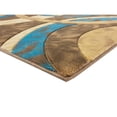 thumbnail image 4 of MDA Home Orelsi Brown/Blue Contemporary Polypropylene Area Rug - 3'9" x 5'9", 4 of 6