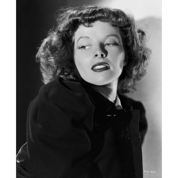 Portrait of Katharine Hepburn wearing Fur Coat Photo Print (24 x 30)