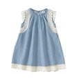 thumbnail image 2 of LYMAYTER 1-8Y Toddler Baby Girls Sleeveless Dresses Kids Princess Casual Beach Tutu Sundress Skirt, 2 of 11