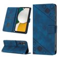 thumbnail image 1 of Compatible with Samsung Galaxy A34 5G Classic Embossed PU Leather Case with Card Holder Shockproof Cover, 1 of 5