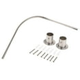 thumbnail image 1 of Shor Curtain U Shape Curved Rail Single Way 140cm 25mm Track Rod Pole Bath, 1 of 8