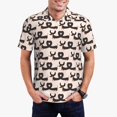 thumbnail image 5 of Wukai Cute Puppy Men’s Polo Shirts,Quick-Dry Athletic Shirt,Classic Fit Shirts-Small, 5 of 8
