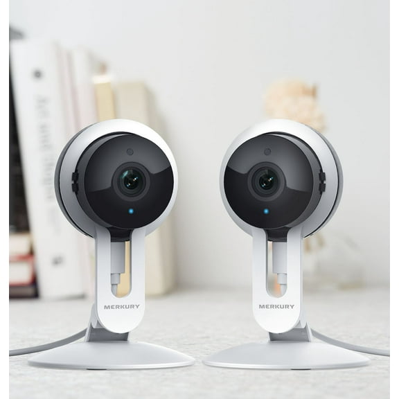 Merkury Smart Wi-Fi Intérieur Caméra 1080P HD 2 Pack