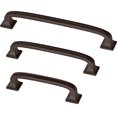 thumbnail image 4 of Mainstays Lombard 3 in. (76 mm) Deep Bronze Cabinet Drawer Bar Pull (2-Pack), 4 of 7