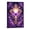 Rolled Canvas, variant on Purple Cross With Butterfly And Roses Wall Art, Christian Religious Poster Decor For Home