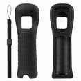 thumbnail image 3 of Silicone Case for Wii Remote - Soft Cover Skin, Protective Sleeve with Long Motion Holder, 3 of 5