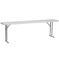 thumbnail image 1 of 18''W x 96''L Granite White Plastic Folding Training Table, 1 of 7