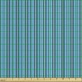 thumbnail image 2 of Modern Fabric by the Yard, Geometrical Theme Abstract Concept Along Retro Stripes Shapes in Bluish Colors, Decorative Upholstery Fabric for Sofas and Home Accents, Sky Blue by Ambesonne, 2 of 5