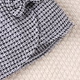 thumbnail image 6 of Toddler Baby Girl Ruffle Long Sleeve Pullover Knitted Shirt Top Tweed Plaid Skirt Set Infant Spring Fall Clothes 2pcs Outfits, 6 of 7