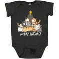 thumbnail image 3 of Inktastic Merry Catmas with Cat Tree and Yellow Star Boys or Girls Baby Bodysuit, 3 of 5