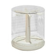 thumbnail image 3 of Vitrina transparente giratoria para llaveros, estante que ahorra espacio, apilable, para exhibir adornos en el hogar, gabinetes y escritorios. Blanco, 3 of 10