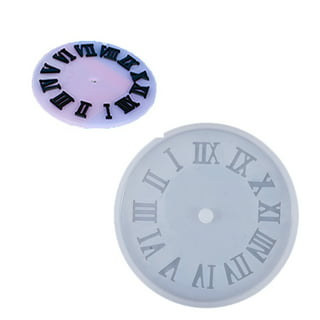  HABUAETY Resin Clock Mold Dog DIY Silicone Mold Wall Clock  Kit Home Decorations For Livingroom Restroom Gift
