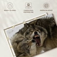 thumbnail image 6 of Elephant Stock Wolf Fight Wall Art - Horizontal Canvas Wall Art - Living Room Wall Decor - Animal Canvas - Gray And Brown Decor - 36" x 24", 6 of 8