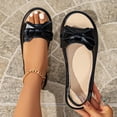 thumbnail image 5 of Qingpeng Womens Comfy Slingback Loafers Cushioned Footbed Bow Decor Versatile Open Side Shoes for Outings and Work, 5 of 9