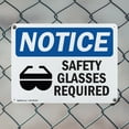 thumbnail image 5 of (2 Pack) Safety Glasses Required OSHA Notice Sign 10 Inch X 7 Inch Plastic Sign, Weather Resistant, UV Protected for Workplace, Business, and Construction Site, Made in the USA, 5 of 8