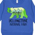 thumbnail image 3 of Inktastic Yellowstone National Park Mountains and Bear Shape Toddler Sweatshirt, 3 of 4