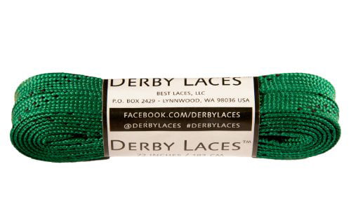 Derby Laces Rainbow 72 Inch Waxed Skate Lace for Roller Derby Hockey and Ice Skates and Boots 