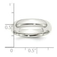 thumbnail image 5 of 925 Sterling Silver 5mm Comfort Fit Band Ring Size 6, 5 of 6