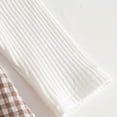 thumbnail image 5 of Gerichy Newborn Baby Girl Fall Winter Outfit Set Plaid Romper Dress Ruffles Long Sleeve Clothes Jumpsuit with Bow Headband 0-18 Months, 5 of 7