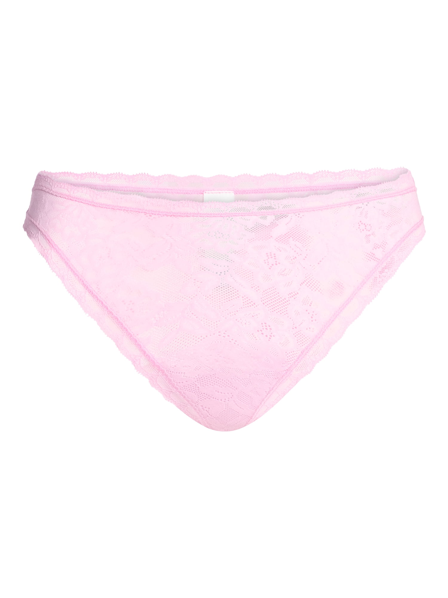Joyspun Women's Soft Touch Lace Thong Panties, 4-Pack, Sizes XS-3XL