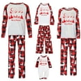 thumbnail image 7 of Mifsaly Christmas Pajamas for Adults Family Matching Xmas Pjs Sets Loose 2 Piece Cute Print Pullover Sleepwear Nightwear Bright and Merry Plaid Sleep Pants 2025 Holiday Festival Homewear, 7 of 7