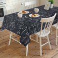 thumbnail image 4 of Mathematics Formulas Rectangle Tablecloth, Blackboard with Math Numerical Geometric Waterproof & StainResistant Tablecloth, Washable Oil-proof Table Cover for Dining/Party/Wedding/Buffet 54x108 In, 4 of 9