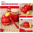 thumbnail image 3 of FESTFENDS 1 Set Small Temple Block Wooden Red Percussion Instrument Stress Relief Office Use Adults, 3 of 7