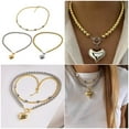 thumbnail image 2 of Vibrant Adjustable Alloy Heart Pendant Necklace For Women And Men Stylish Party Accessories Collarbone Chain Charm, 2 of 10