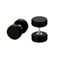 thumbnail image 1 of 1 Par de Pendientes de Tuerca para Hombre de de para Mujer, Tapones para Los Oídos, Piercings, Pendiente de Tornillo Negro Fernando Pendientes de tornillo de madera, 1 of 8