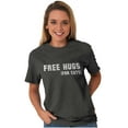 thumbnail image 4 of Free Hugs for Cats Cute Pet Lover Women's Graphic T Shirt Tees Brisco Brands M, 4 of 6