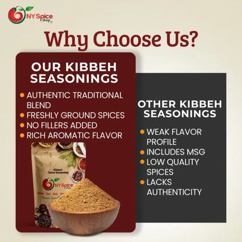NY SPICE SHOP Kibbeh Spice Seasoning - 3 Pound - Kamouneh Kibbi Spice - Kibbah Seasoning - Kamouneh Spice Blend - Middle Eastern Spice Blend Flavors