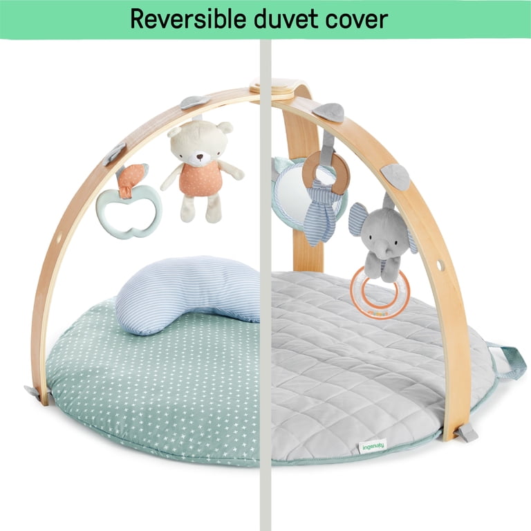 Ingenuity Cozy Spot Reversible Activity Gym & Play Mat photo 3
