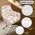 thumbnail image 6 of FOR U DESIGNS Butterfly Rose Pattern Dining Chair Slipcovers Stretch Leisure Arm Chair Protector Wear-Resistan Bar Stool Covers with Armrest, Home Decor Accessories, 6 of 8
