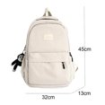 thumbnail image 2 of Women Backpack Large Capacity Lightweight School Bag Student Travel Bag Back To School Gift,White, 2 of 6