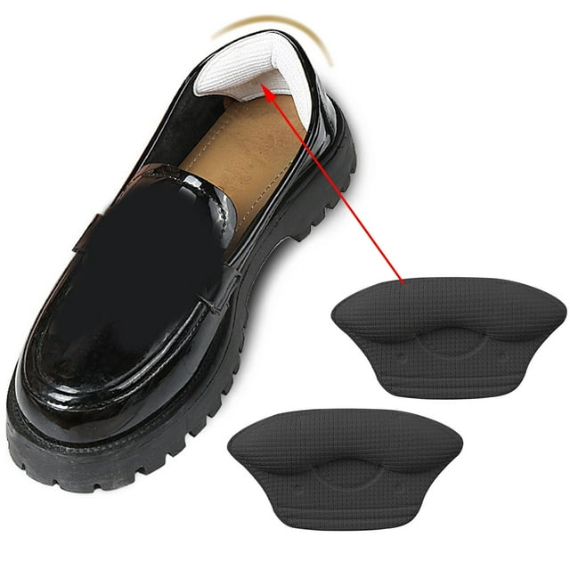 Almohadillas de talón para grandes, insertos de agarre de talón, forros de cojín para mujeres o hombres, protectores de talón, insertos de Negro 5mm Macarena Protectores de talón de zapatos