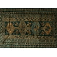 thumbnail image 1 of Ahgly Company Indoor Rectangle Persian Turquoise Blue Traditional Area Rugs, 5' x 7', 1 of 4