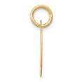 thumbnail image 2 of Diamond2Deal 14K Yellow Gold Small Script Letter O Initial Pendant for Women, 2 of 5