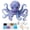 Style B, variant on 3D Beaded Animal DIY Kit, Easy DIY Beading Embroidery Kit with 4 Cute Designs, Cute Bird & Animal Beading Craft Set, Handmade Bead Art Mosaic Kit for Adults,Beginners (Octopus)