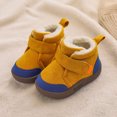 thumbnail image 4 of Mwjwdo Boys' Snow Boots Winter Baby Footwear Soft Soled Casual Shoes Thick Short Tube Toddler Outdoor Footwear Non-Slip Comfortable Shoes Yellow 17, 4 of 7