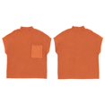 thumbnail image 2 of Women'S Solid Sleeveless Vest Mock Neck Cap Sleeve Knitwear Sweater Tops Tangerine Color L, 2 of 6