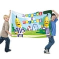 thumbnail image 2 of Bananas en Pijamas Bandera impresa con temática, regalo perfecto para fanáticos, amigos y familiares, y adecuada para actividades al aire libre e interiores, decoraciones de fiesta. 60*90CM, 2 of 6