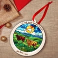 thumbnail image 5 of Highland Cattle Stained Glass Suncatcher Ornament – Ornament Gift for Family, Friends, Men & Women, Christmas 2025 Keepsake, 5 of 6