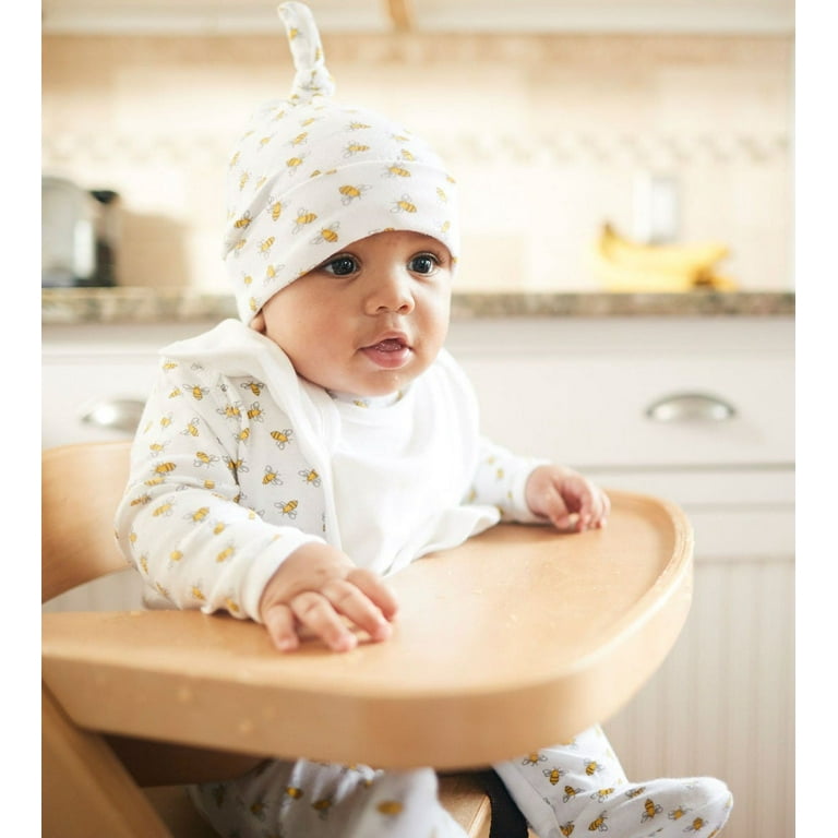 Burt's Bees Baby Organic Cotton Baby Bibs, 4-Pack